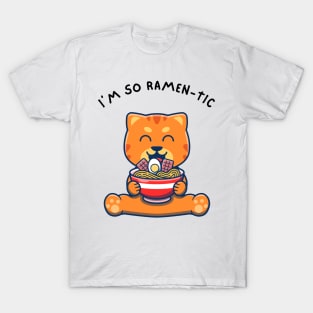 I'm So Ramen-tic Cat T-Shirt